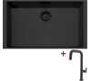 Sinks CUBE 690U BL Nanoblack + EVA P Nanoblack