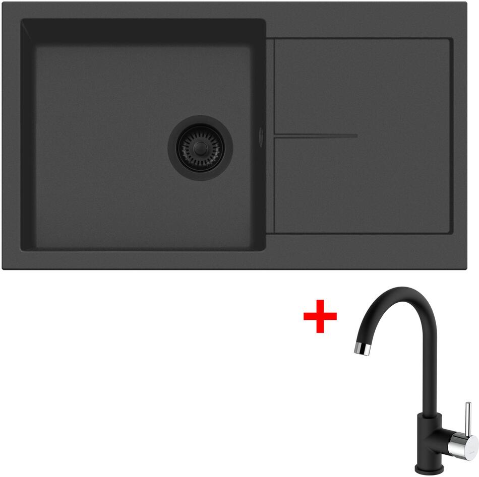 Sinks INFINITY 860 BL Nanoblack + MIX 35 Nanoblack
