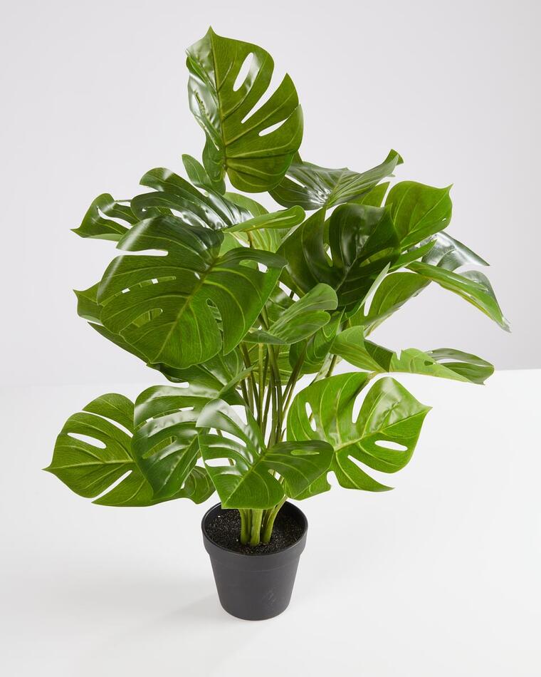 Moderne-hausfrau umělá rostlina Monstera v květináči
