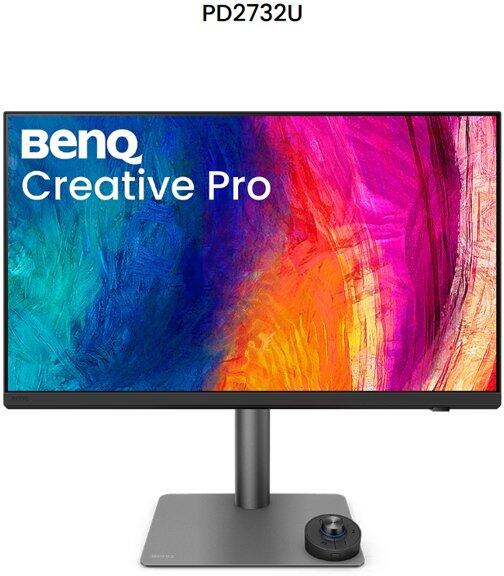 BenQ LCD PD2732U 27" IPS/4K/5ms/400 nitů / DP / HDMI / 2xUSB-C / 3xUSB 3.0/Mini USB/Thunderbolt 4/Adobe RGB - pro DTP, designery (9H.Y0MLA.TBE)