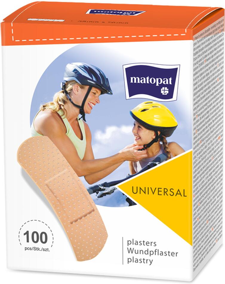 Matopat UNIVERSAL náplast s polštářkem 2,5x7,6 cm 100ks