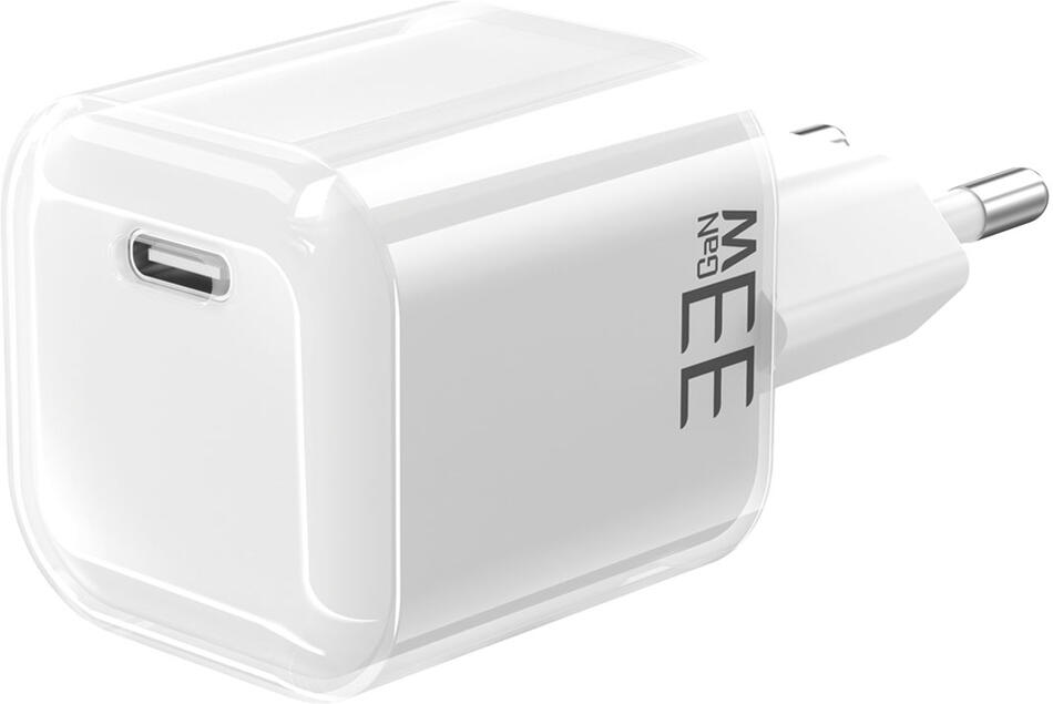 Solight 33W GaN fast charge USB-C adaptér, bílý