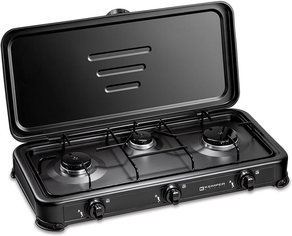 KEMPER GROUP vařič PB tříhořák 104982B s víkem, ČER