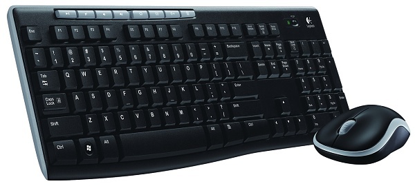 Klávesnice s myší Logitech Wireless Combo MK270, CZ, černá (920-004527)