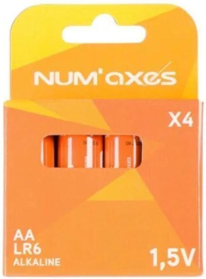 Sada 4 ks alkalických baterií AA (LR06) Num´axes Canifugue