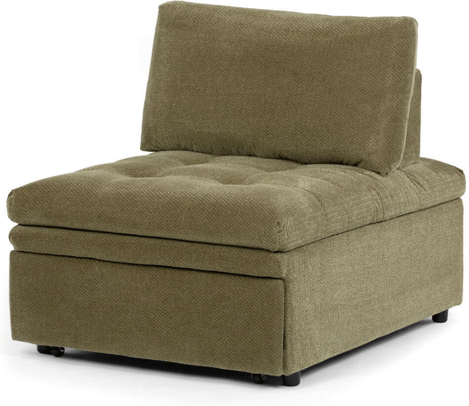 Rozkládací křeslo, zelená, látka, ASB-C3410 GRN2 Autronic