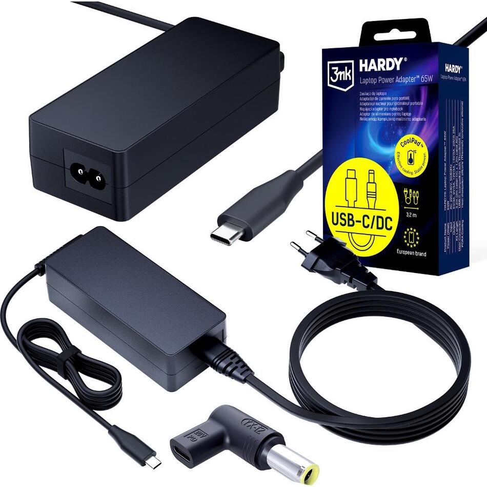 Napájecí adaptér 3MK Hardy NTB charger 65W USB-C 7