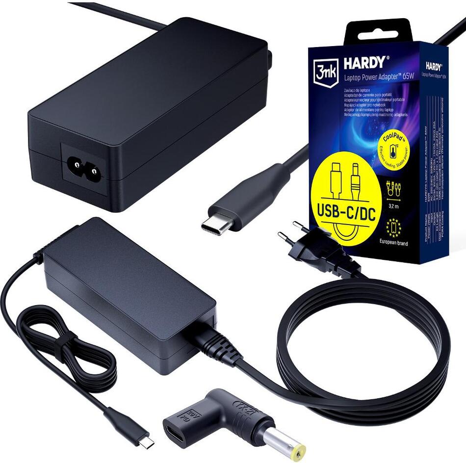 Napájecí adaptér 3MK Hardy NTB charger 65W 5,5 × 1
