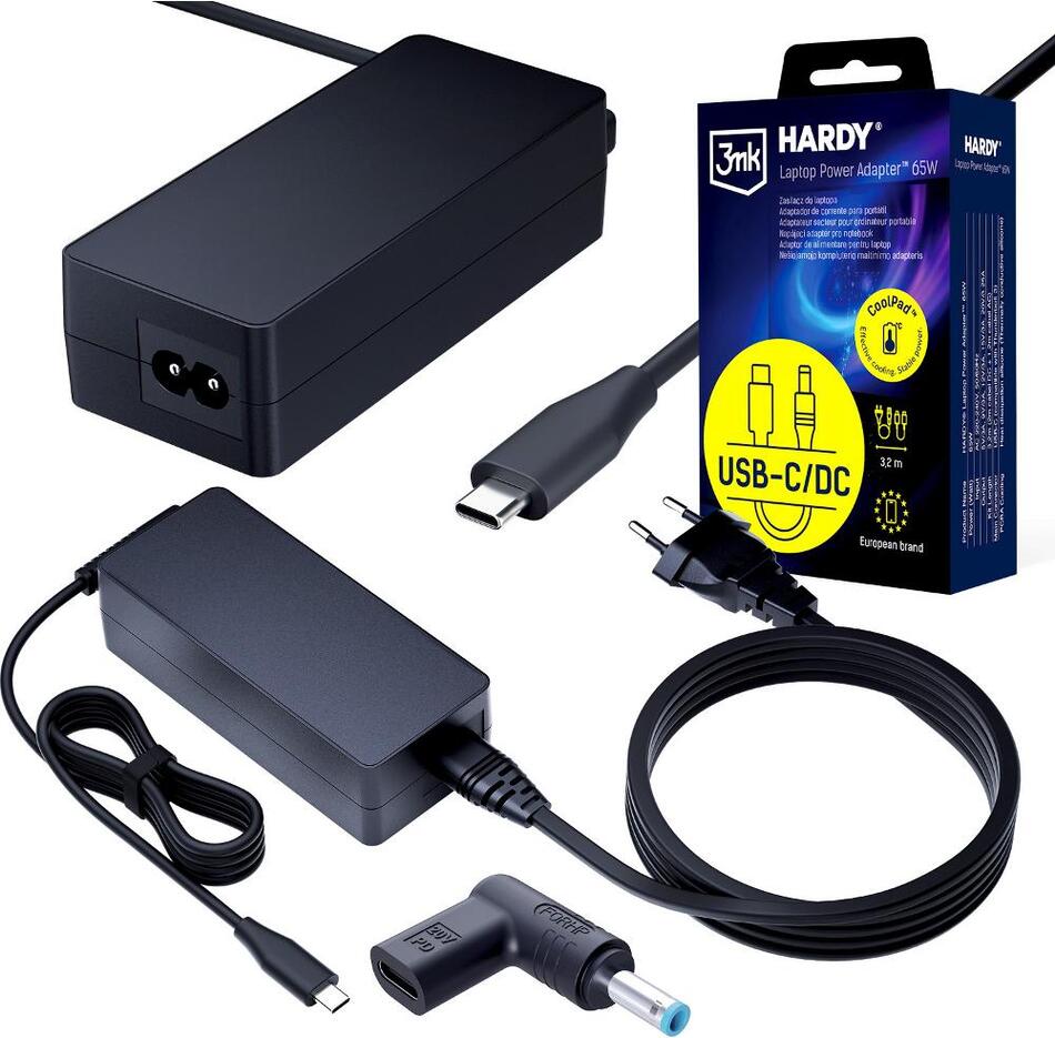 Napájecí adaptér 3MK Hardy NTB charger 65W USB-C 4