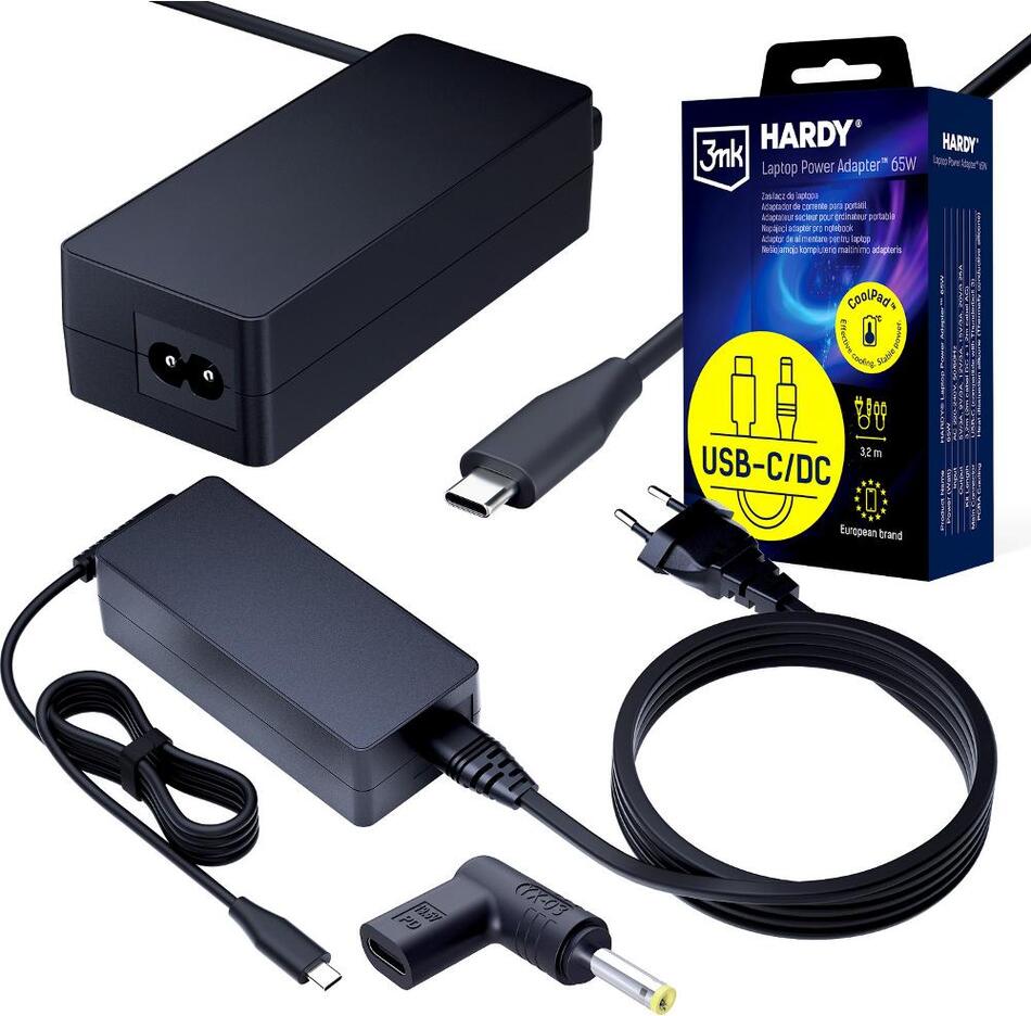 Napájecí adaptér 3MK Hardy 65W 4,0 × 1,7 mm