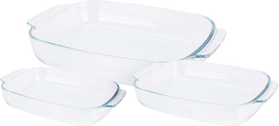 EXCELLENT HOUSEWARE Pekáč skleněný sada 3 ks KO-170490720