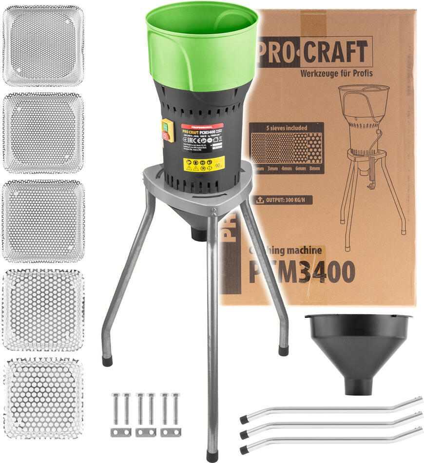 Elektrický šrotovník na obilí Procraft PCM3400 / PCM3400