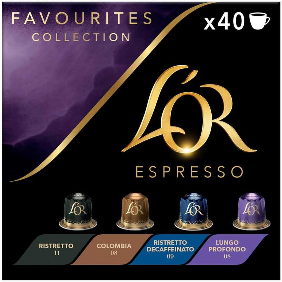 Kapsuly LOR LOR Favourites Collectioon 40 pcs L'OR