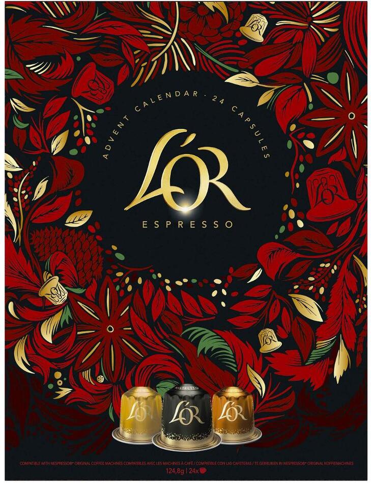 Kapsle NESPRESSO LOR Advent Kalendář 2025 24 ks L'OR