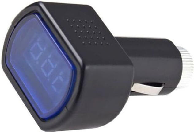 Voltmetr do auta HADEX R001 montáž do autozdířky