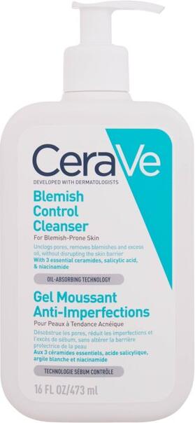 Čisticí gel CeraVe Facial Cleansers Blemish Control Cleanser, 473 ml