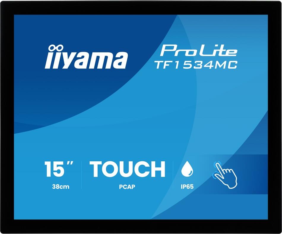 15" IIYAMA TF1534MC-B8X: TN,XGA,10P,IP65