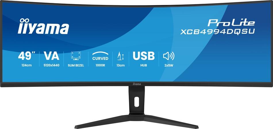 49" IIYAMA XCB4994DQSU-B1:VA,DQHD,HAS