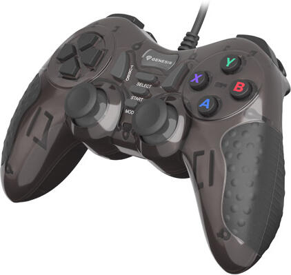 Drátový gamepad GENESIS MANGAN 200, pro PC, vibrace, černý (NJG-2449)