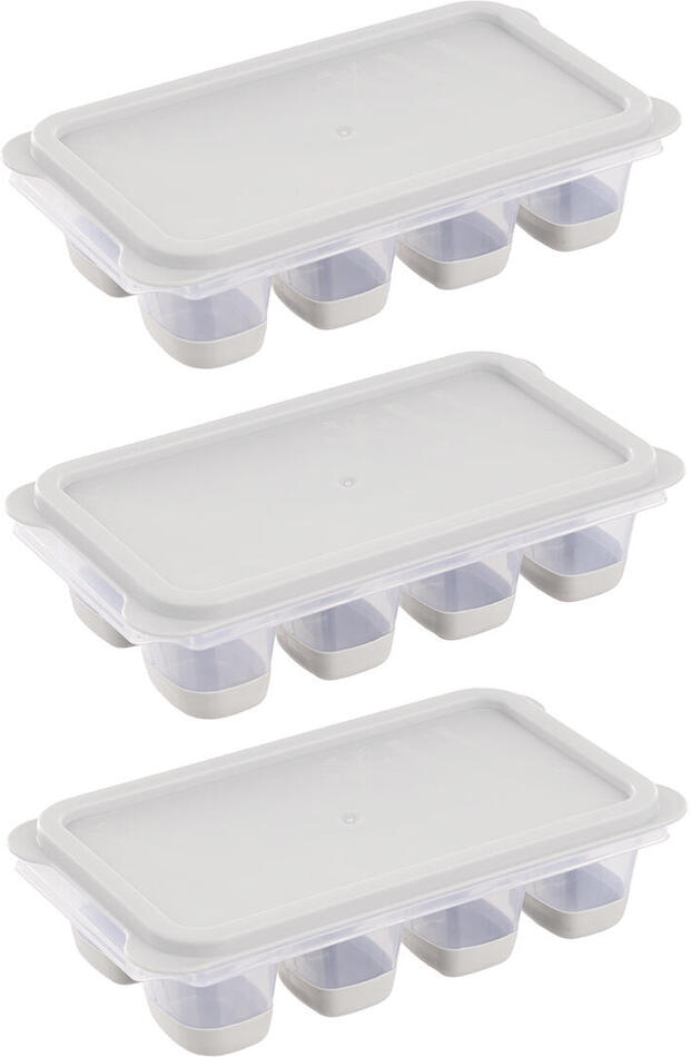 BURSEV forma na led/bylinky kostky (3x8) 12,5x7x3cm 3díl. PH s víčkem