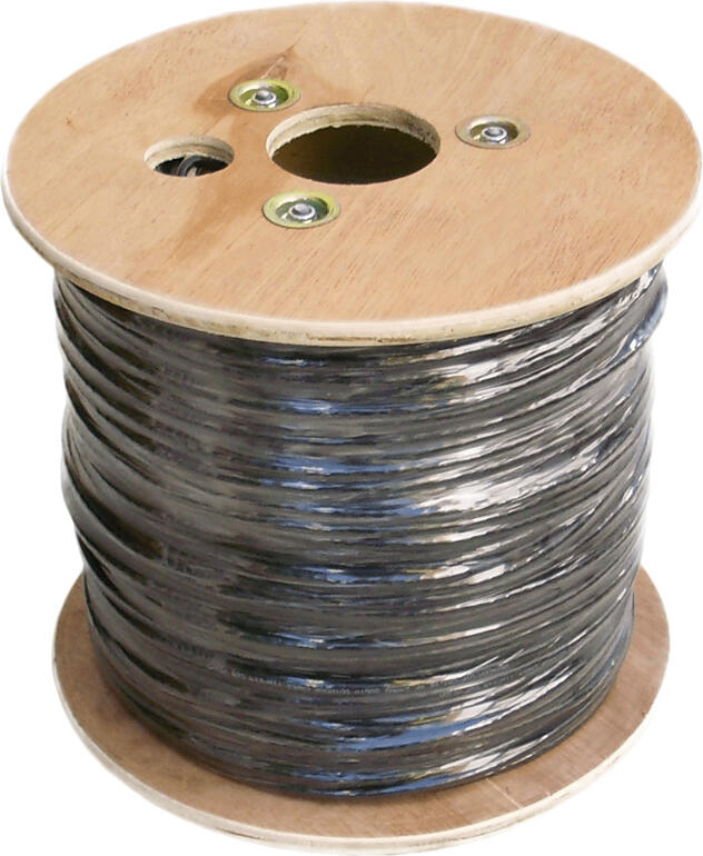 DATACOM FTP drát CAT6 PE, Fca 500m cívka, černý, OUTDOOR (1209)