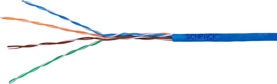 SCHRACK kabel U/UTP Cat5e AWG24 PVC Eca modrý 305m (HSEKU424P1)
