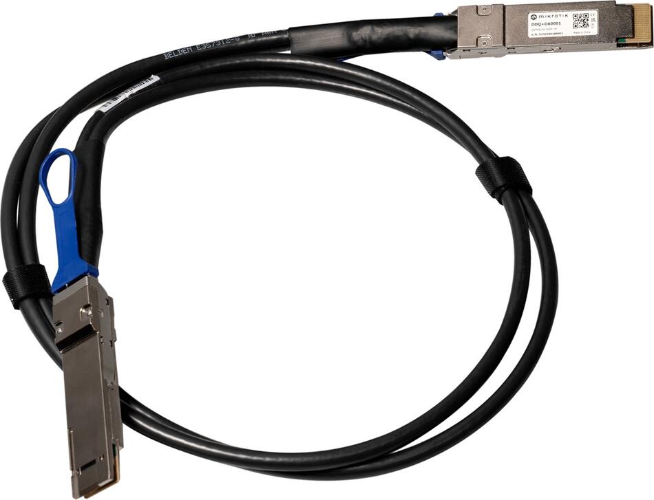 MIKROTIK DDQ+DA0001, QSFP-DD 400G DAC kabel 1m