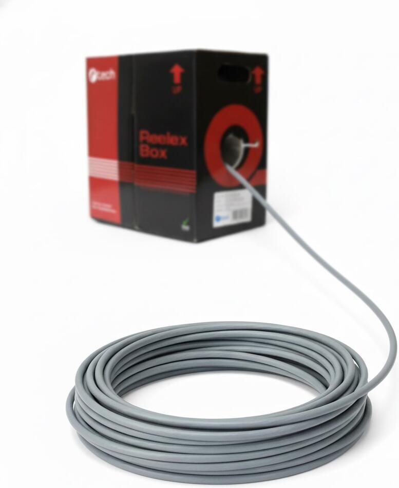 Eth kabel UTP drát CCA c5e 305m C-Tech (UTP-5E-305-SO-CCA)