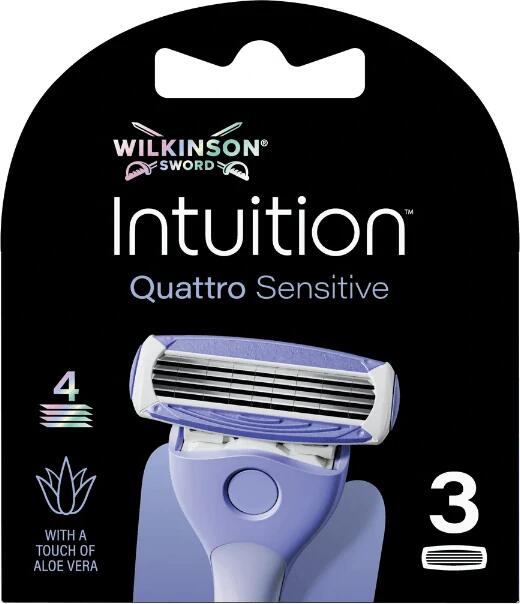 Wilkinson Sword náhradní hlavice Wilkinson Intuition Quattro Sensitive - 3 ks