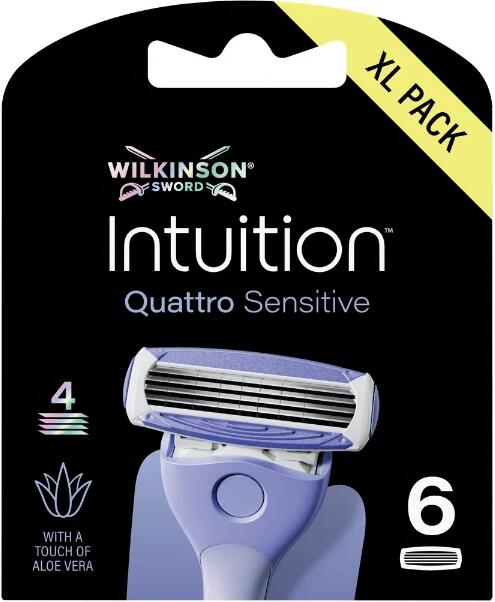 Wilkinson Sword náhradní hlavice Wilkinson Intuition Quattro Sensitive - 6 ks