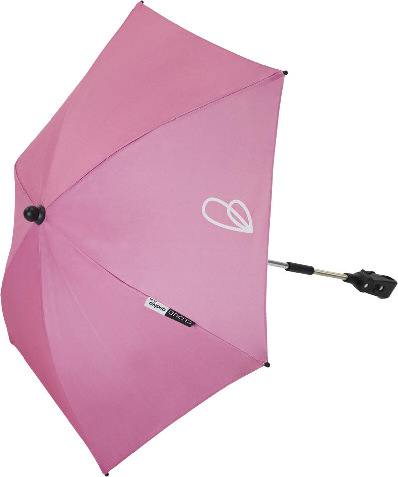Asalvo Slunečník na kočárek UV 50+, pink