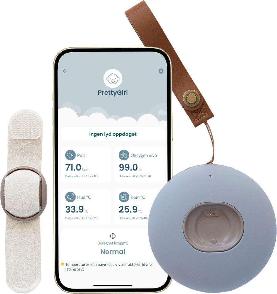 BabySensor Relax Chytrý senzor pro děti 0m-5let, pásek ruka/noha