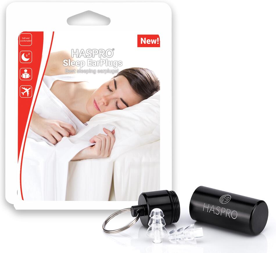 HASPRO Sleep - Relax špunty do uší na spaní, 1 pár / 2 ks