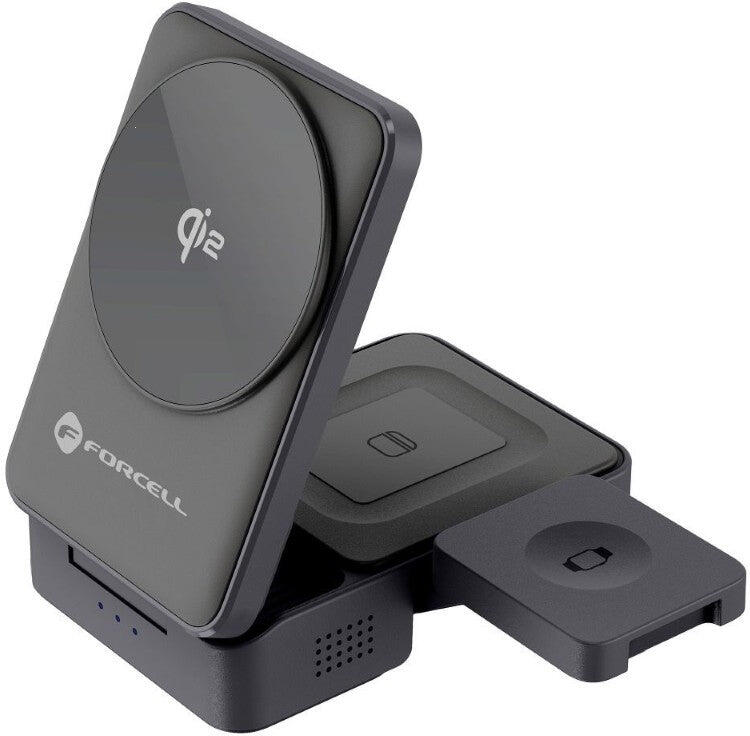 Nabíjecí stanice MagSafe FORCELL F-Energy 3v1 Flex Pro Qi2