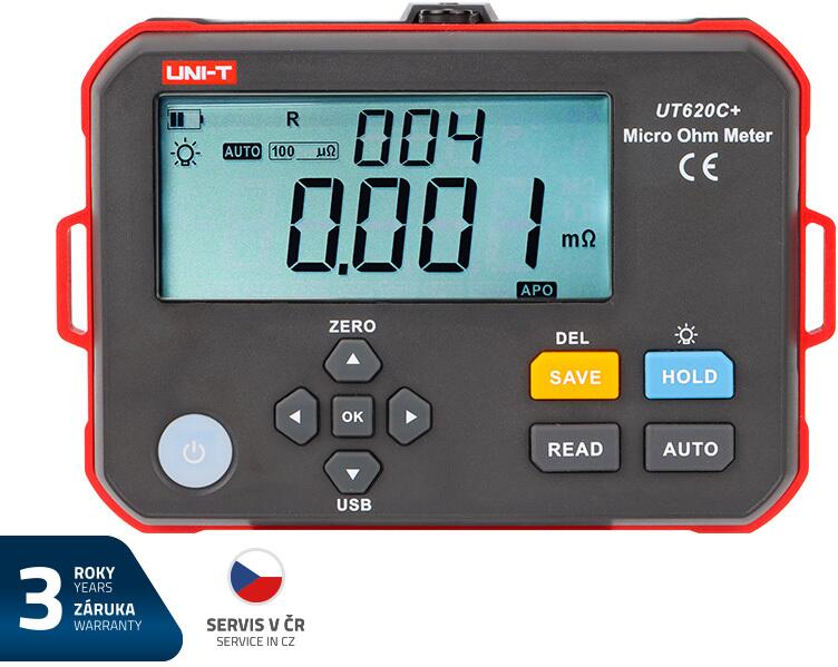 Tester nízkého odporu UNI-T UT620C+
