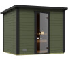 WEKA Sauna KAAPI 4 - šedozelená - outdoor sauna