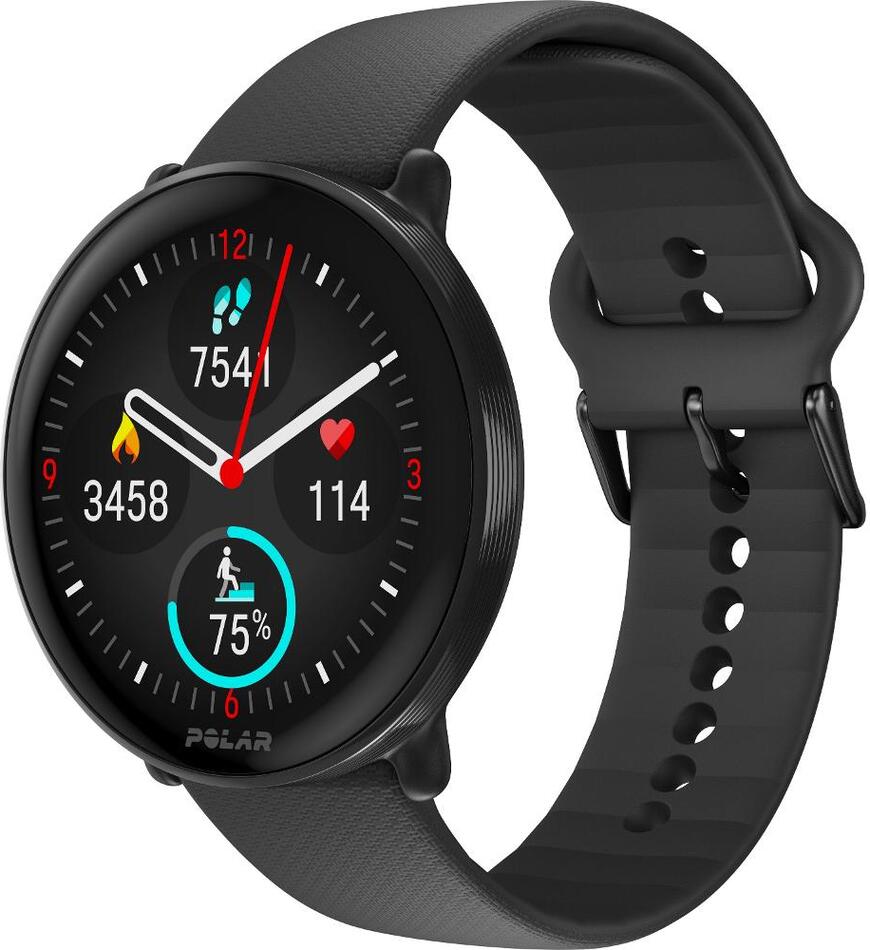 Smart hodinky Polar Ignite 3 Silicon Black S-L
