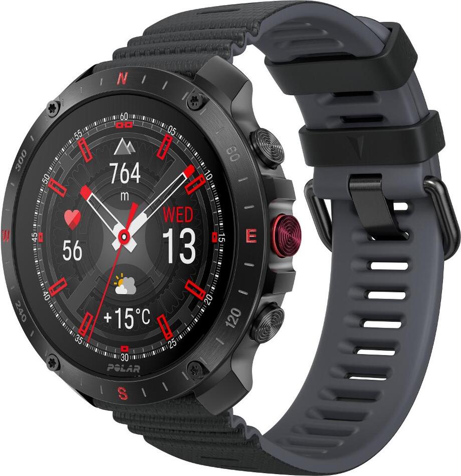 Smart hodinky Polar Grit X2 Pro HR Night Black S-L