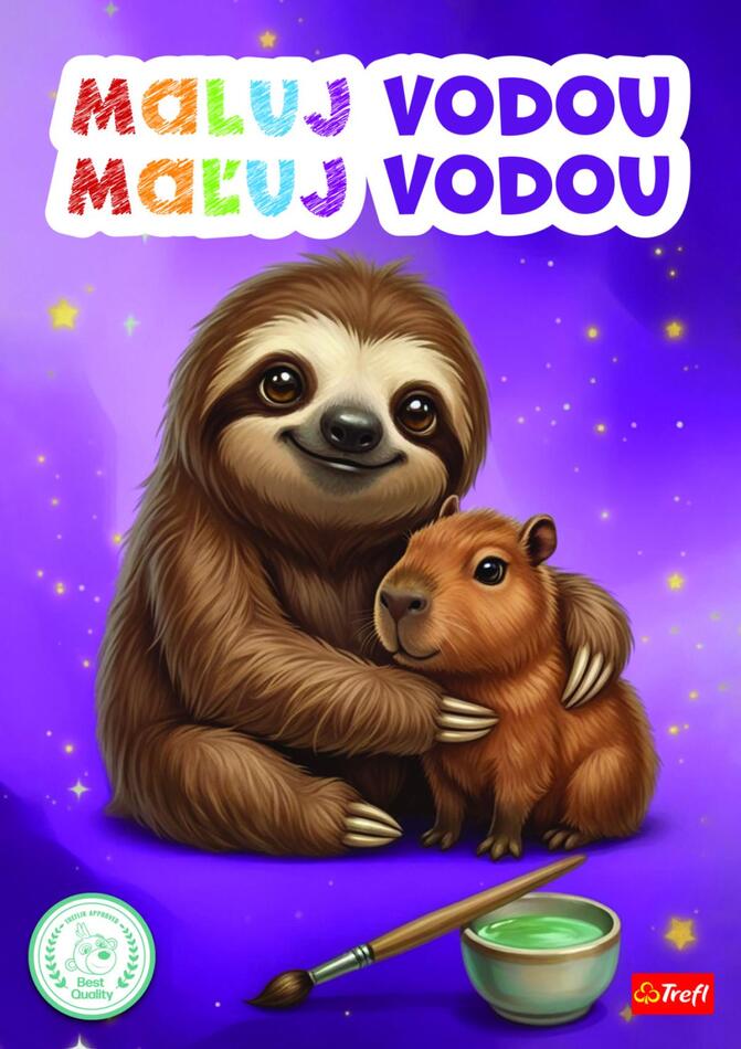 TREFL Maluj vodou omalovánky Kapybary a lenochodi 21x30cm