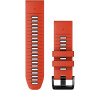 Řemínek na hodinky Garmin QuickFit 26 Flame Red/Graphite