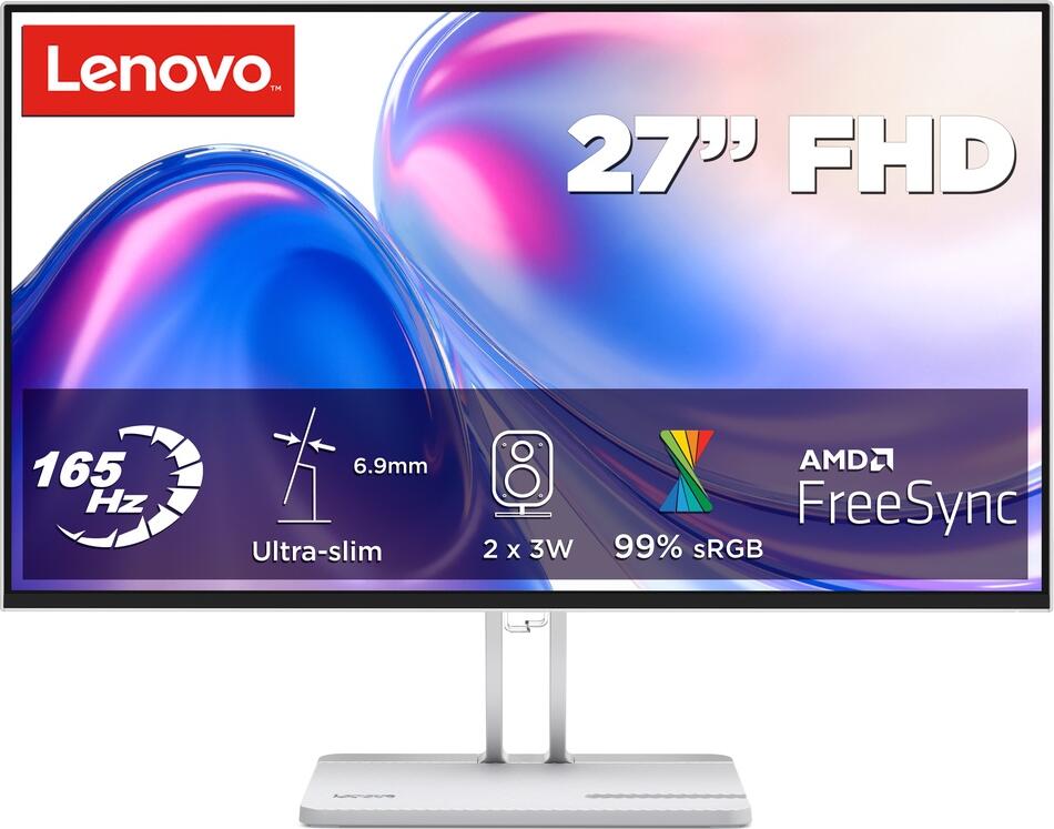 Lenovo / L27-4r / 27" / IPS / FHD / 165Hz / 1ms / Šedá / 3R (68FEKAC1EU)
