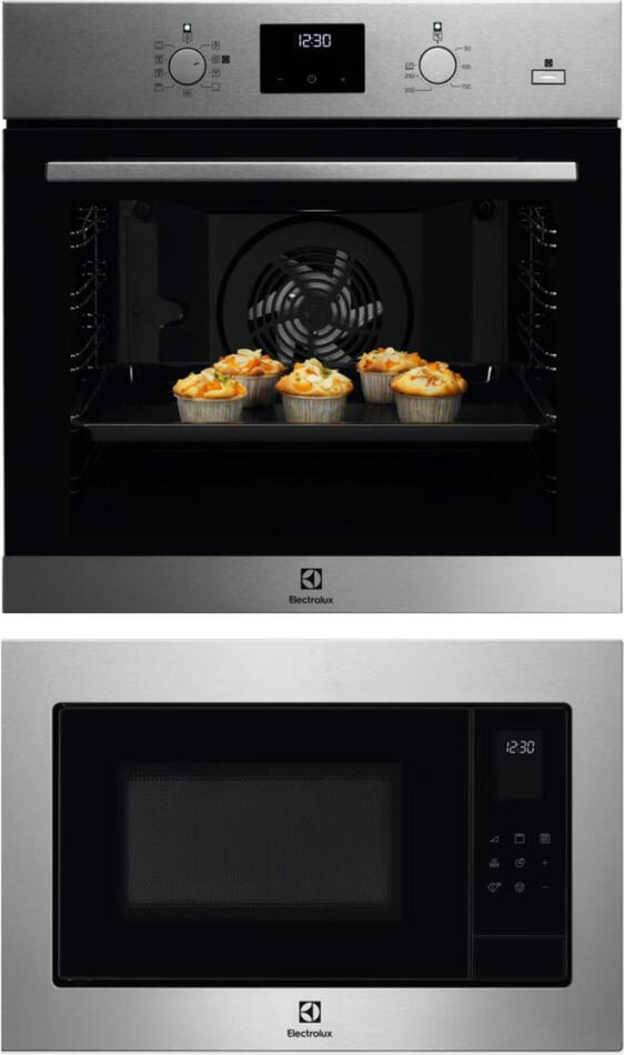 SET Trouba Electrolux EOD3H50TX série 500 SteamBake + Mikrovlnná trouba Electrolux EMS4253TBX