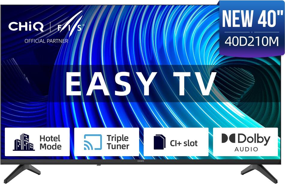 FHD LED TV 40" CHiQ 40D210M Frameless hotel mode záruka 2+2 roky