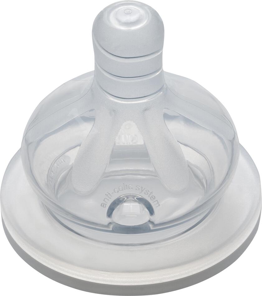 NIP Dudlík kulatý, široký, silikon-M,0m+, 2ks