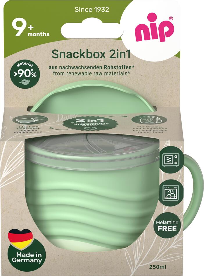 NIP PREMIUM line snackbox 2v1, 1ks, 9m+, green