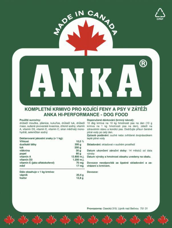 Anka Hi Performance 10kg