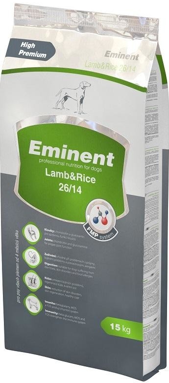 Granule Eminent Lamb&Rice High Premium, 15 kg