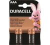 Baterie alkalická Duracell Basic AAA, LR03, 1.5V, blistr 4ks