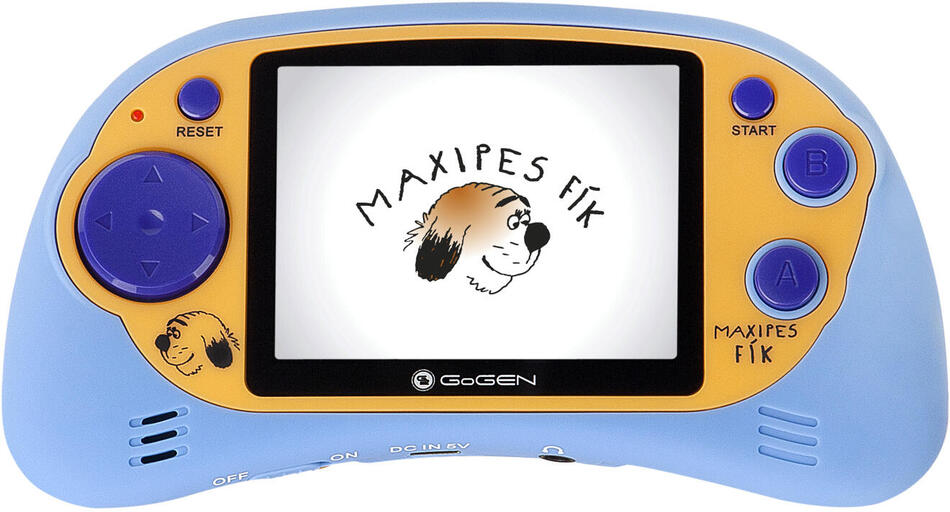 Kapesní hra GoGEN Maxipes Fík MAXI HRY 150 B, 2,7" LCD displej, 150 her, modrá