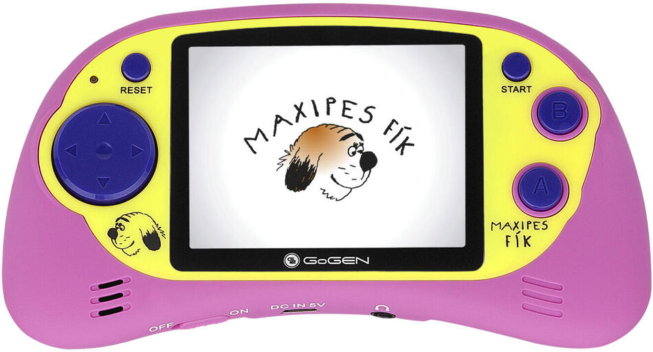 Kapesní hra GoGEN Maxipes Fík MAXI HRY 150 P, 2,7" LCD displej, 150 her, růžová